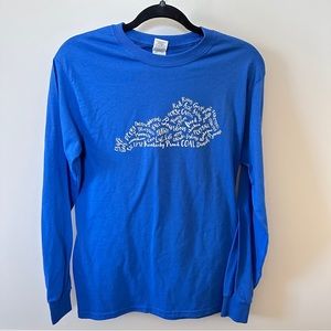 Kentucky long sleeve blue shirt